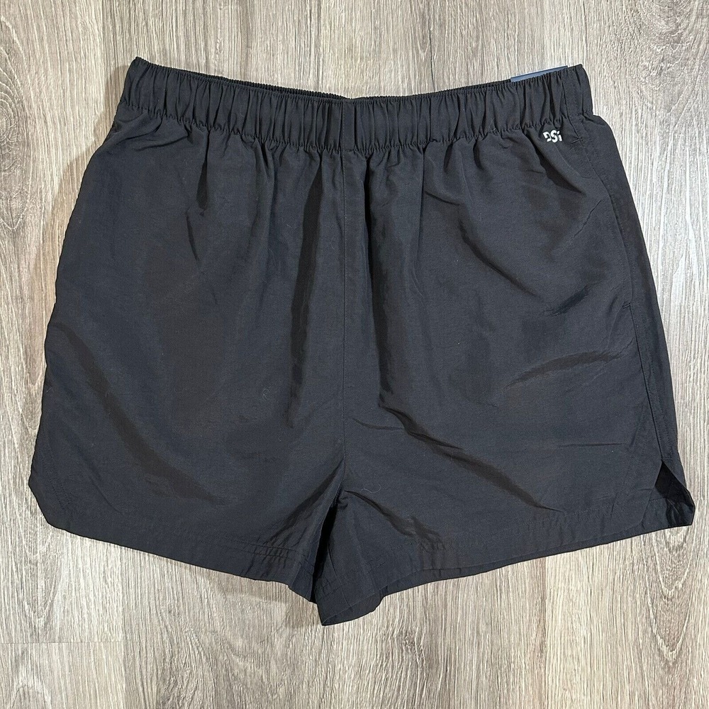 NWT DSG Womens High Rise Notched Shorts 3" Inseam, Size Medium, Black